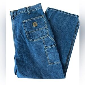Carhartt Men's Carpenter Blue Jeans 44x32